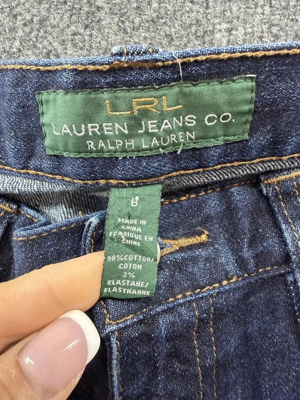 Lauren Ralph Lauren Jeans Womens 6 Blue Medium Wash Classic Bootcut Denim Pants